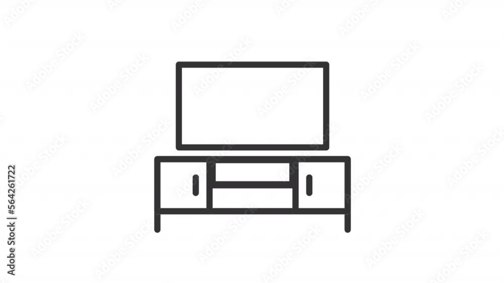 Animated living room linear icon. Homeware department store. Home interior elements. Seamless loop HD video with alpha channel on transparent background. Outline motion graphic animation Animated living room linear icon. Homeware department store. Home interior elements. Seamless loop HD video with alpha channel on transparent background. Outline motion graphic animation