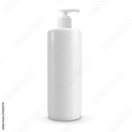 Pump bottle soap cream isolated transparent