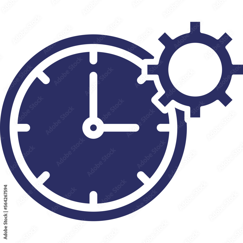 Clock, cog Vector Icon which can easily modify or edit
Clock, cog Vector Icon which can easily modify or edit