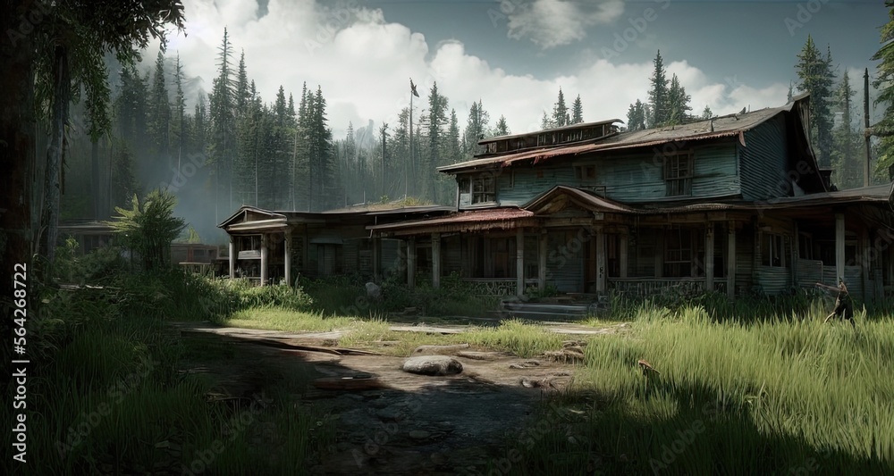 Environment in the Last of Us - This Illustration is made with AI