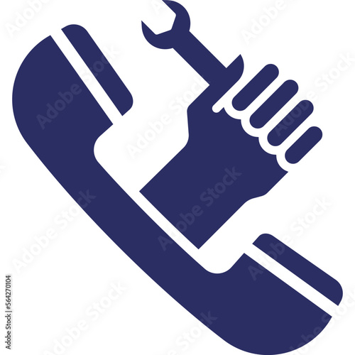 Call management, helpline Vector Icon Fully Editable

