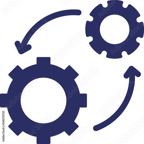 Cog, cogwheel Vector Icon Fully Editable

