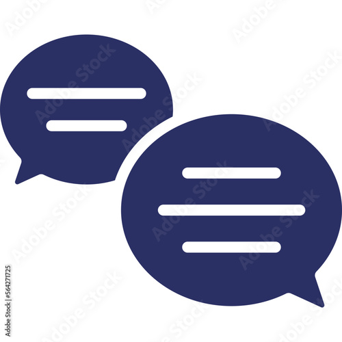 Chat bubbles, chat room Vector Icon which can easily modify or edit


