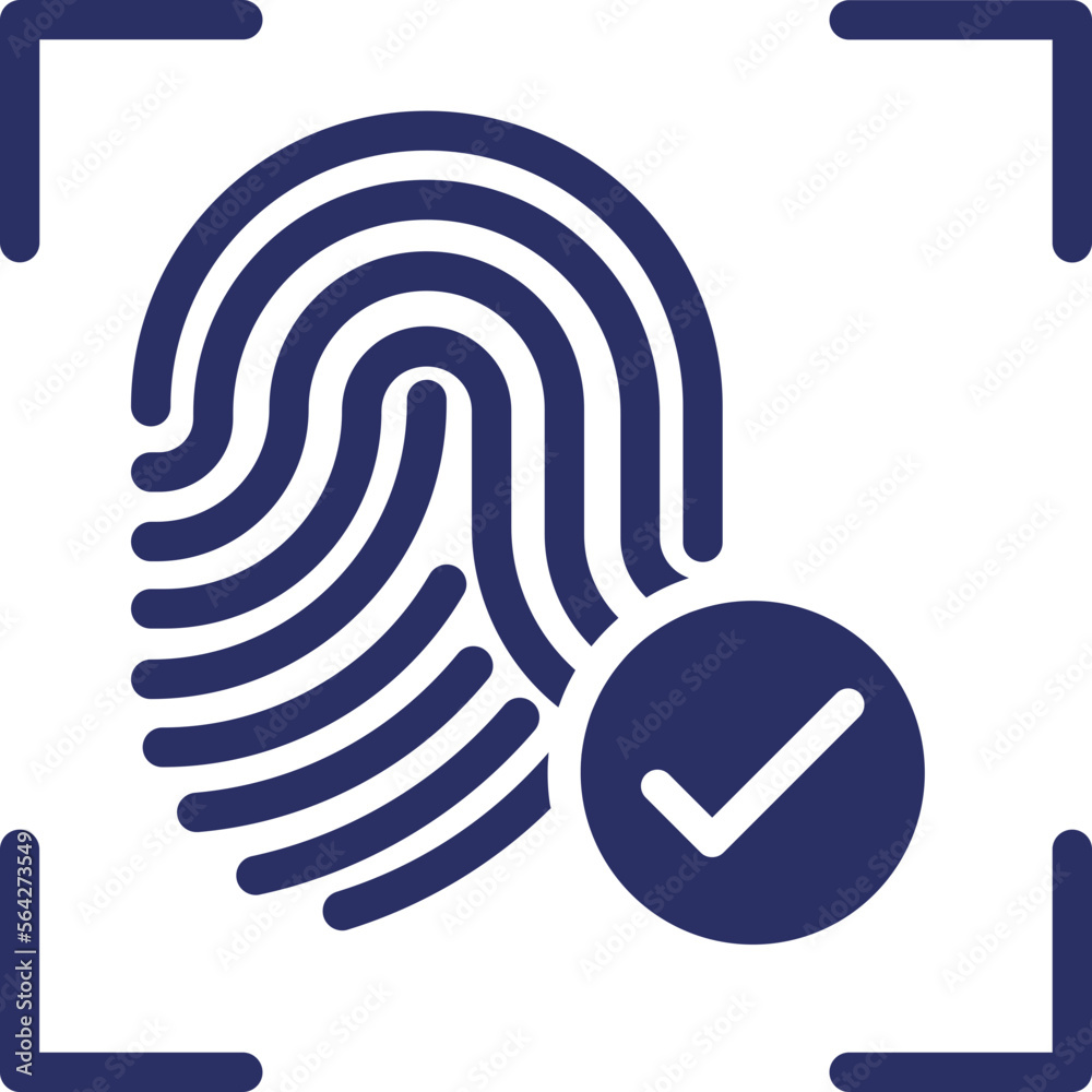 Biometric, identification Vector Icon
Biometric, identification Vector Icon