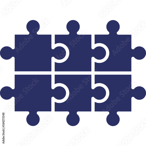 Solution, puzzle system Vector Icon
