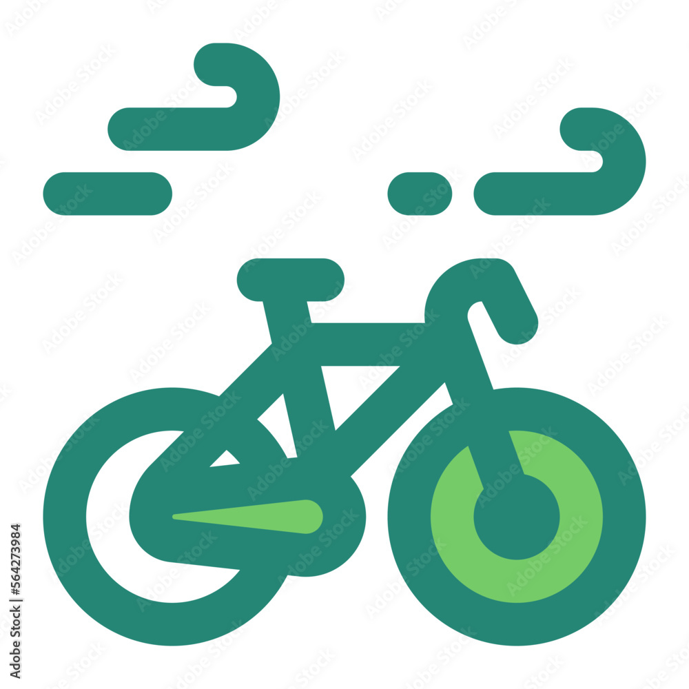 Bicycle Green Style Icon vector design and illustration template Bicycle Green Style Icon vector design and illustration template