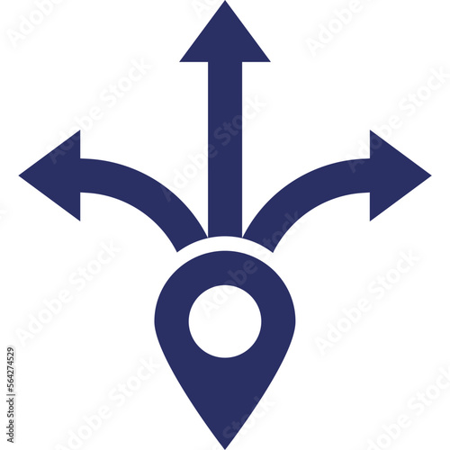 Directions, goals Vector Icon

