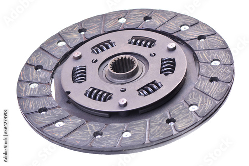 Clutch disc on white background isolated