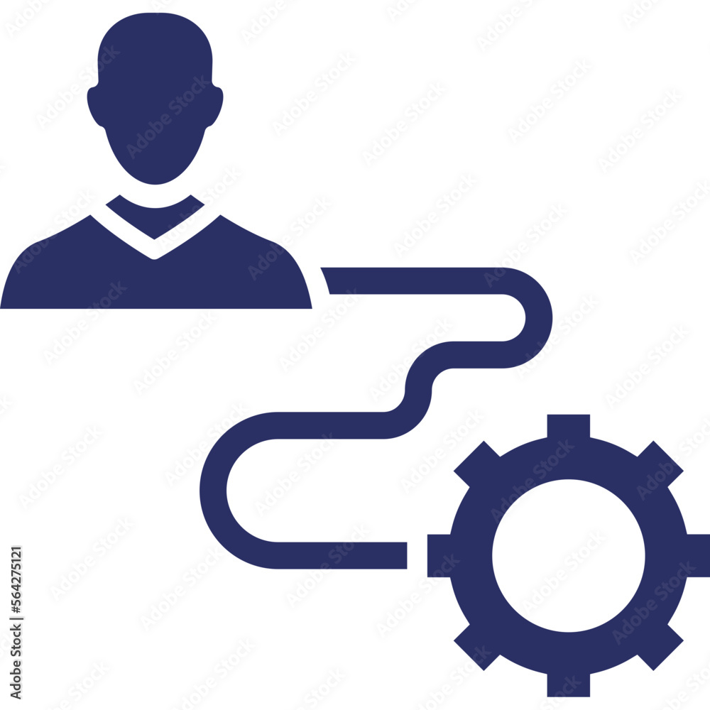 Account, cog Vector Icon
