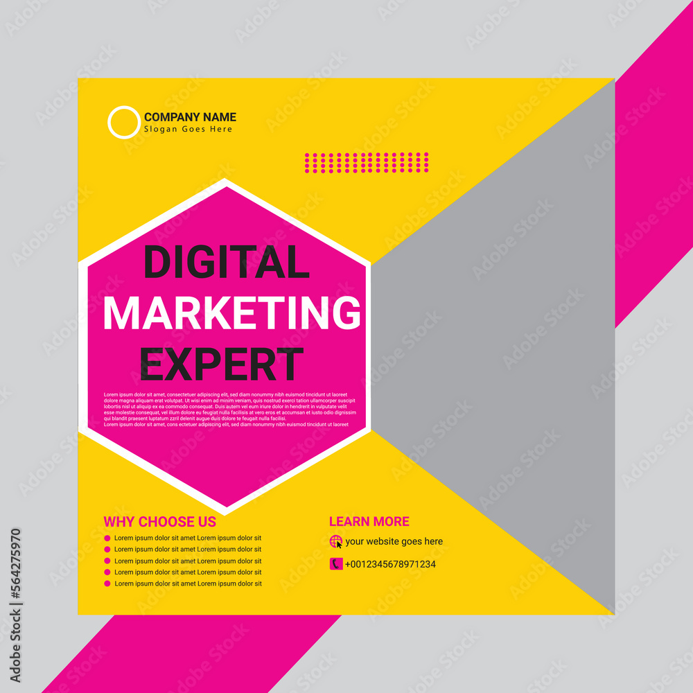 Modern Social Media Post Template Design Modern Social Media Post Template Design