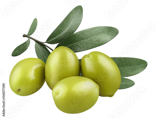 Wallpaper Mural Delicious green olives with leaves cut out Torontodigital.ca