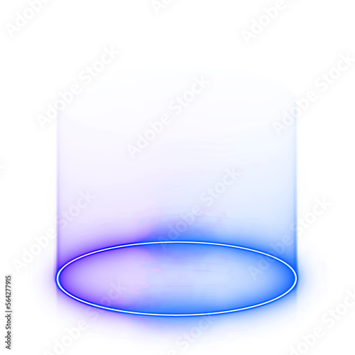 Neon Blue Hologram