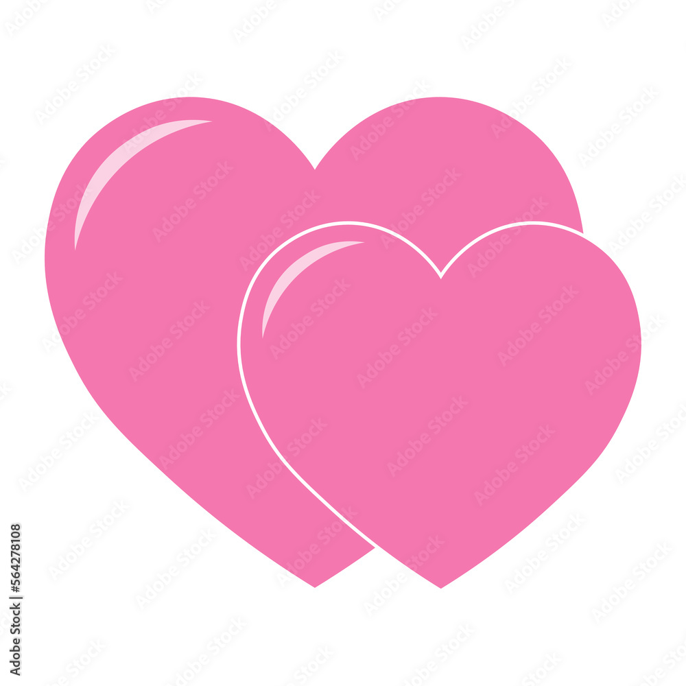 Simple illustration of heart icon for St. Valentines Day Simple illustration of heart icon for St. Valentines Day