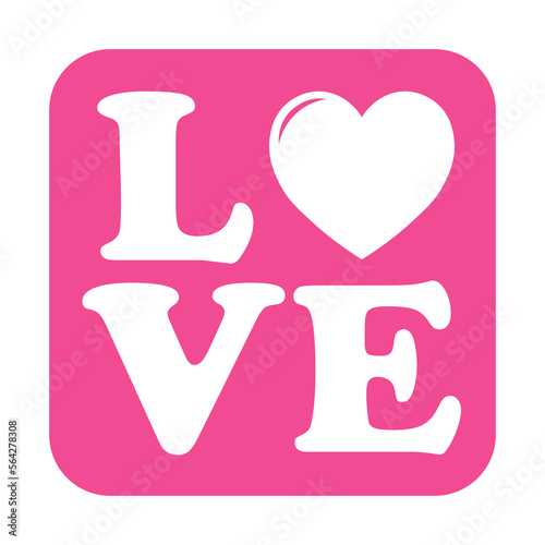 Simple illustration of heart icon for St. Valentines Day