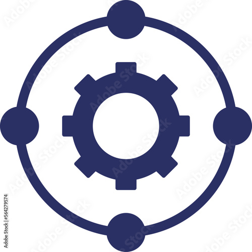 Cog, cogwheel Vector Icon


