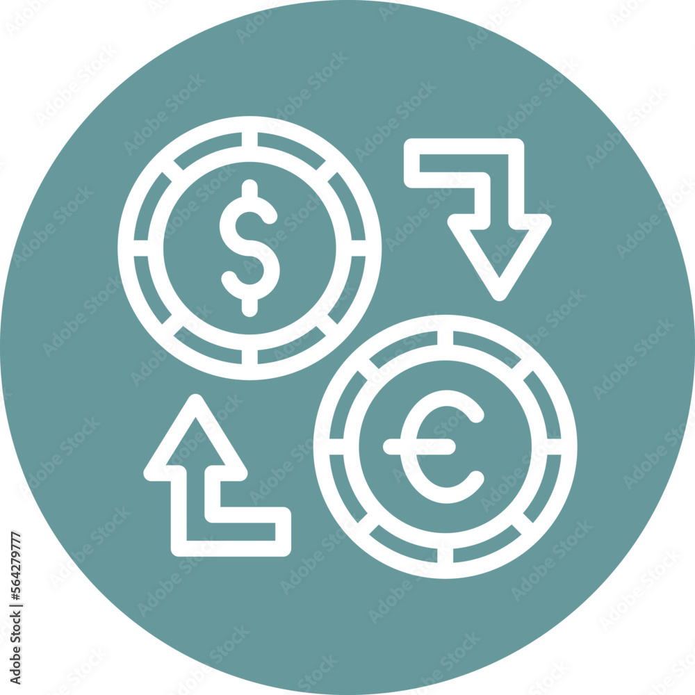 Money Exchange Icon Style Money Exchange Icon Style