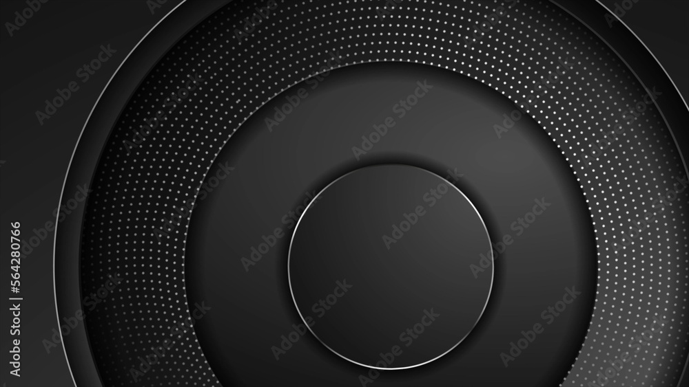 Black and metallic abstract tech geometric design Black and metallic abstract tech geometric design