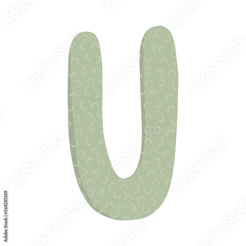 Vector illustration of U-shaped pillow for pregnant women. A comfortable orthopedic device for sleeping and relaxing.
