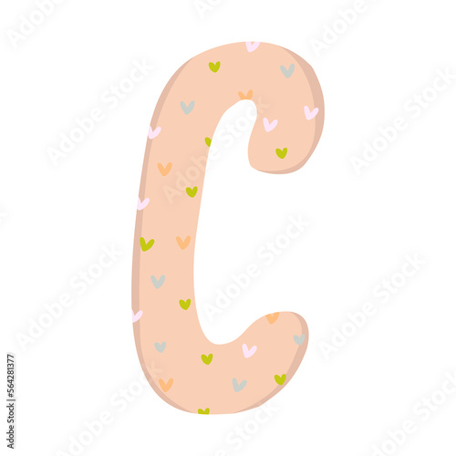 Vector illustration of a pillow for pregnant women. A comfortable orthopedic device for sleeping and relaxing.
