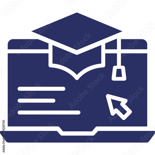 Education, master courses Vector Icon

