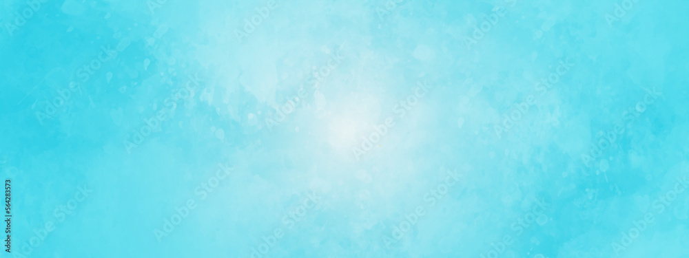 Hand painted watercolor sky and clouds, Light blue watercolor background with vintage texture design. abstract watercolor background, vector illustration