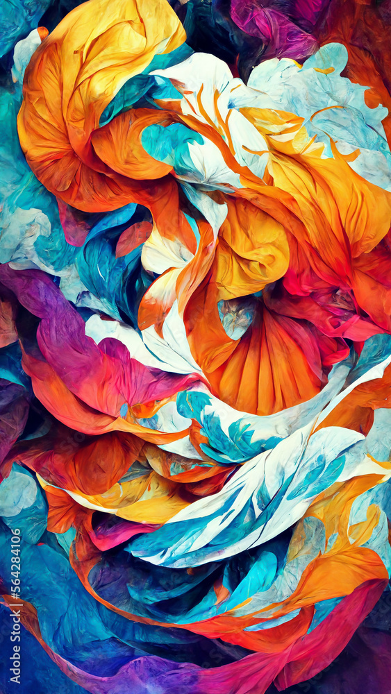 Color Splash series. Background design of fractal paint illustration Generative AI Content by Midjourney Color Splash series. Background design of fractal paint illustration Generative AI Content by Midjourney