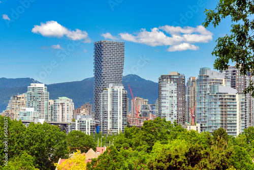 View at Vancouver downtown from West 7th avenue photo