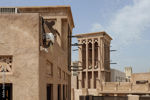 Photography Reconstruction of old houses in Deira, with outdoor historic air conditioning sy