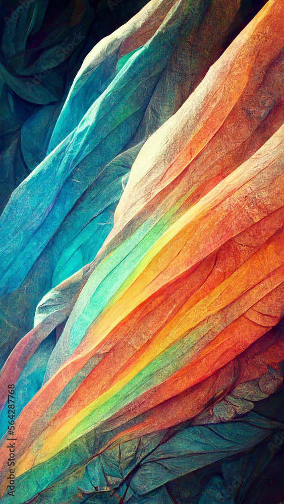 Colorful rainbow background illustration design illustration Generative AI Content by Midjourney