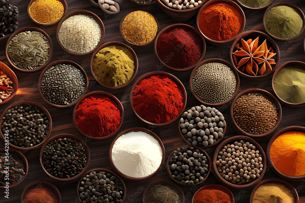 spices in the market spices in the market
