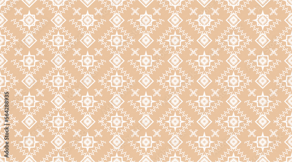 Fabric pattern, geometric shapes come together to form a pattern, which will have a seamless pattern