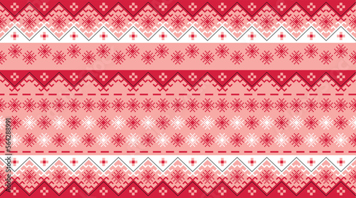 Fabric pattern, geometric shapes come together to form a pattern, which will have a seamless pattern