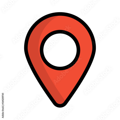 Free Download Flat design map pin icon. Map location and GPS sign. Vector. - GFXLoad