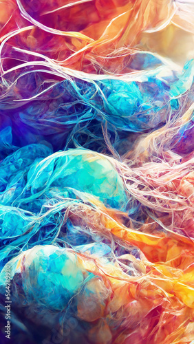 Abstract blurred gradient mesh pure background in bright illustration Generative AI Content by Midjourney