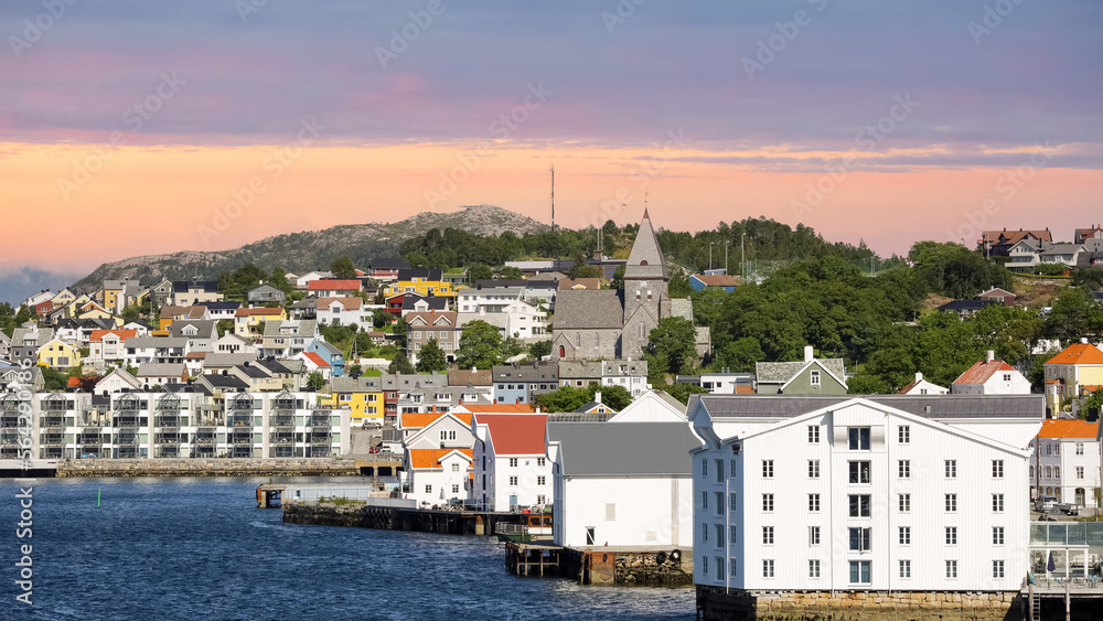 View of the Norwegian town Kristiansund