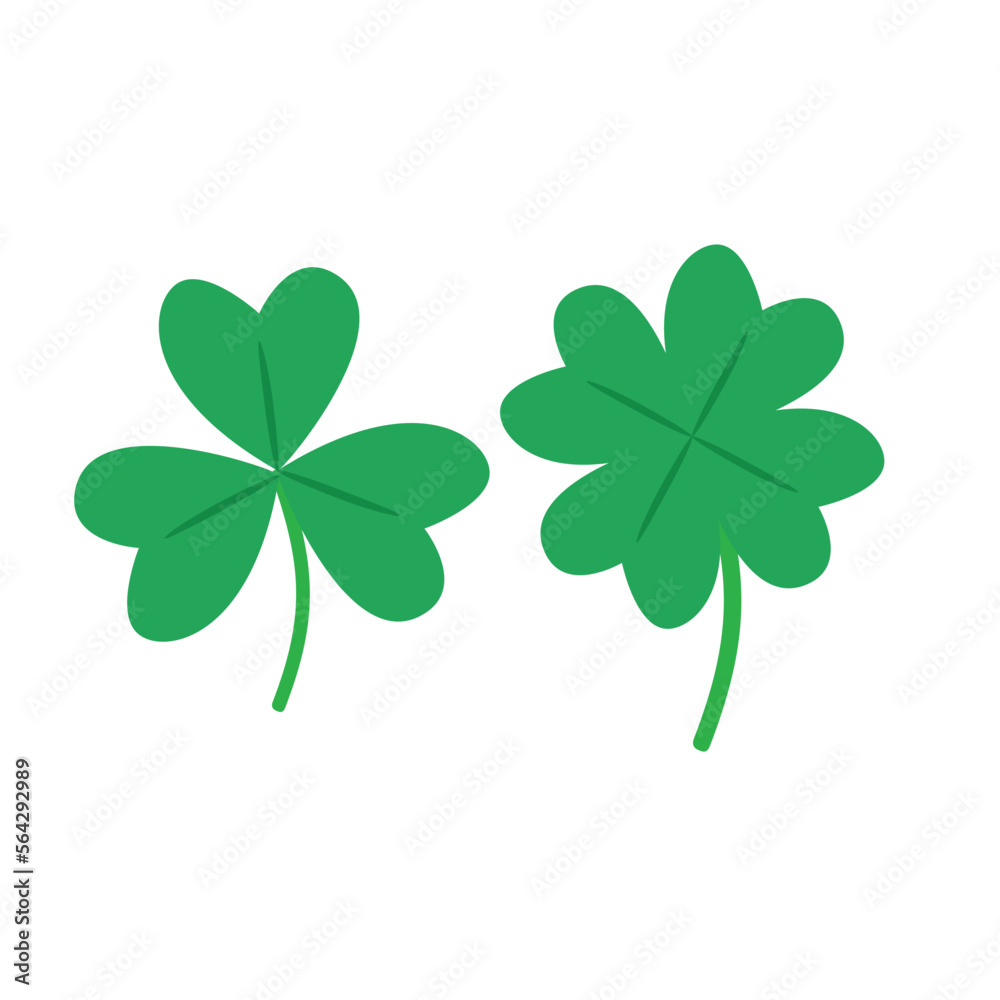 Four leaf sparkle clover vector icon. Lucky symbol of the Irish beer festival St. Patrick. vector green clover.
