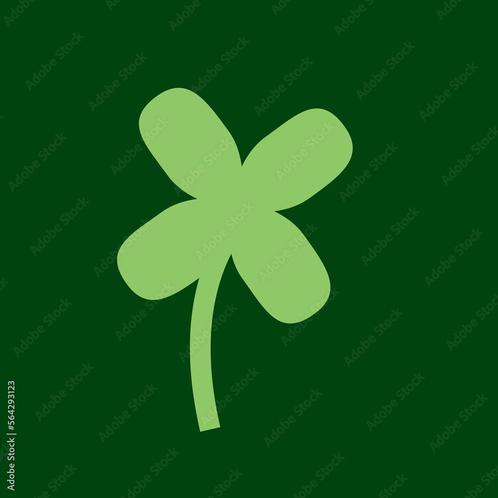 Four leaf sparkle clover vector icon. Lucky symbol of the Irish beer festival St. Patrick. vector green clover. Four leaf sparkle clover vector icon. Lucky symbol of the Irish beer festival St. Patrick. vector green clover.