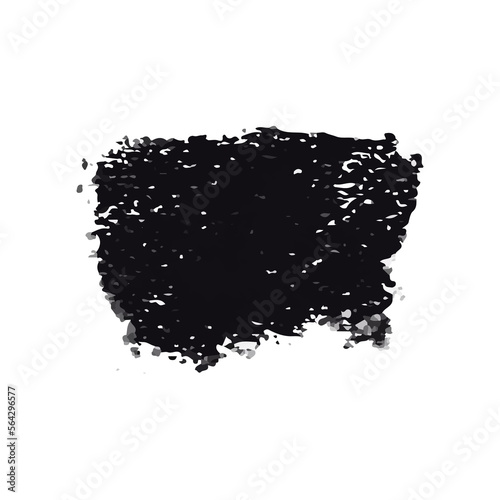 Black grunge stroke brush   banner  label  for your design  PNG.