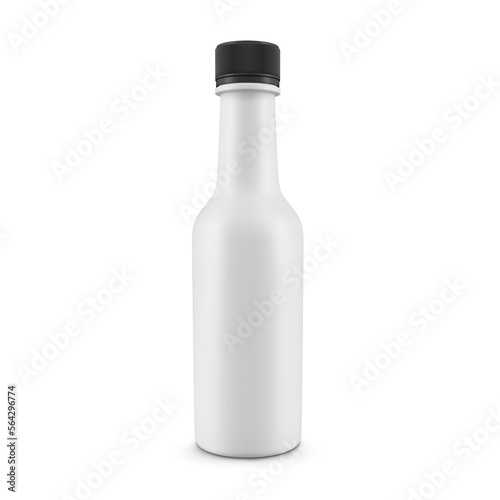 Plastic Longneck bottle transparent isolated