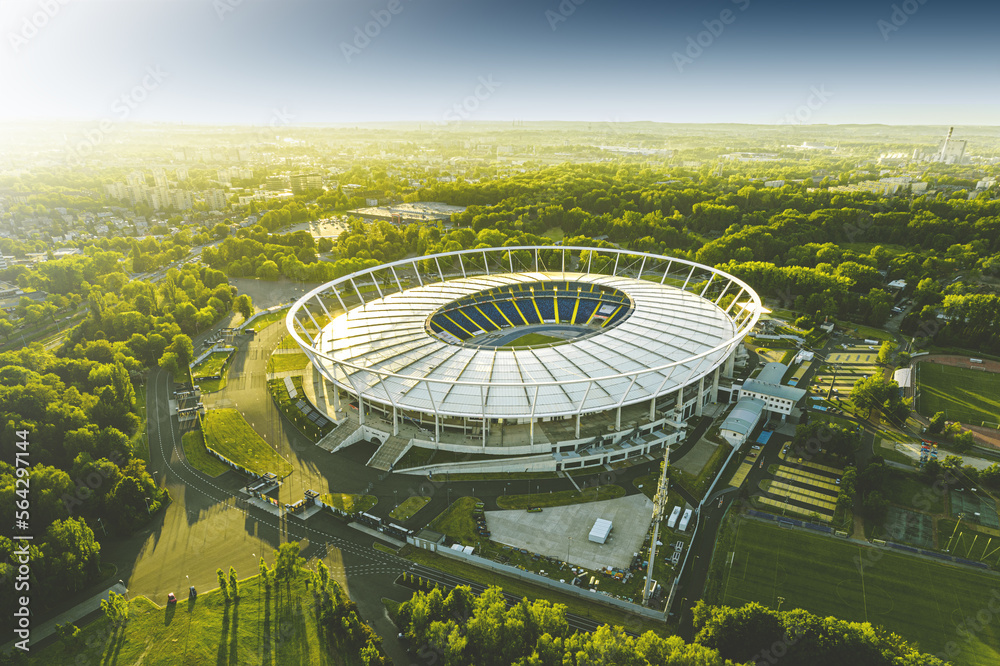Stadion Ślaski - Chorzów - Park Śląski - obrazy, fototapety, plakaty 