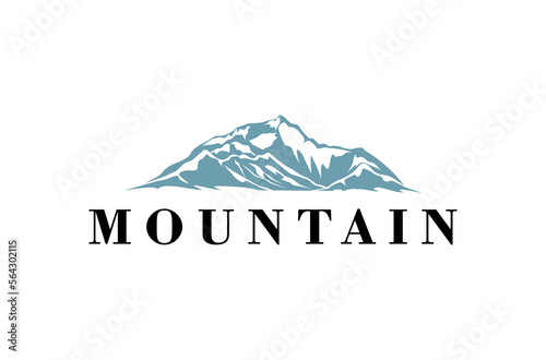 Mountain Top Peak Everest Mount logo design