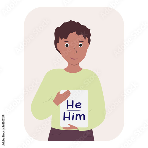 Gender pronouns, people with their pronouns