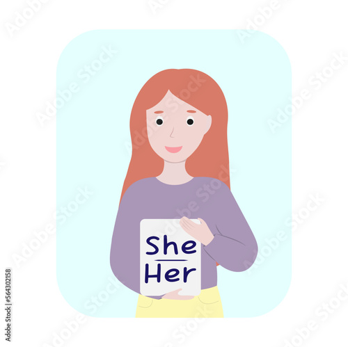 Gender pronouns, people with their pronouns
