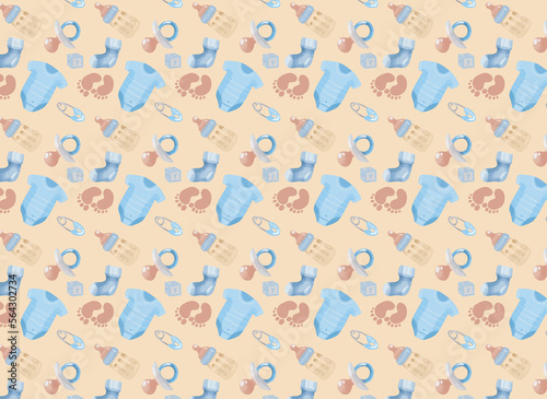 Baby Boy Pattern wallpaper