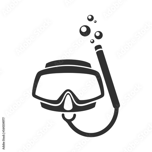 Snorkel mask vector symbol