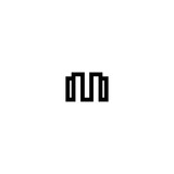 Modern Letter M logo vector design template