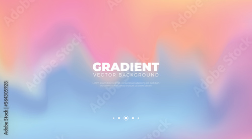 Blurred pastel gradient background vector. Cute and minimal style posters with colorful, geometric shapes, stars and liquid color. Modern wallpaper design for social media, idol poster, banner, flyer. photo