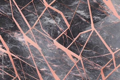 Luxurious metallic marble texture wallpaper IA © Melissa