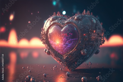 heart shaped multiverse Generative AI