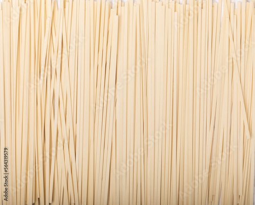 Dried noodles with rice flour background.